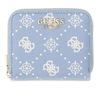 GUESS Emelie Logo SLG Zip Around S Light Blue Logo