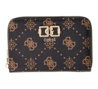GUESS Emelie Logo SLG Zip Around Wallet M Espresso Logo