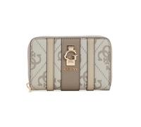GUESS Geldbörse Erenia Zip Around Wallet Dark Taupe Logo