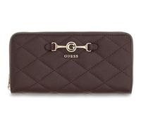 GUESS Geldbörse Frances SLG Large Zip Around Wallet Brown Dunkelbraun
