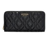 GUESS Geldbörse Isemay SLG Large Zip Around Wallet Black schwarz