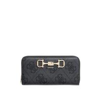 Guess Langbörse Damen Janie Logo SLG Zip Around Large PU Coal