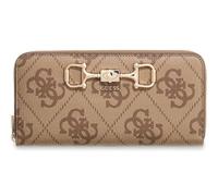 GUESS Janie Logo SLG Zip Around Wallet L Latte Logo