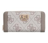 Guess Karnilla Logo Slg Lrg Zip Arnd dark taupe logo