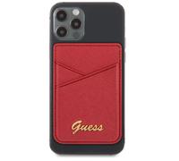 Guess Geldbörse Kartenfach MagSafe Saffiano - Magnetische Geldbörse (rot)