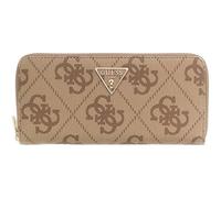 GUESS Laurel II Large Zip Around Wallet L Latte Logo / Brown