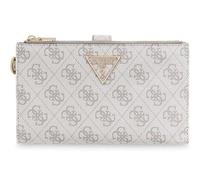 GUESS Geldbörse Laurel II SLG Double Zip Organizer Dark Taupe Logo
