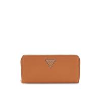 Guess Geldbörse Laurel II SLG Large Zip-Around Damen Kunstleder Cognac