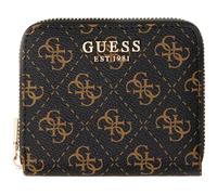 GUESS Laurel II SLG Small Zip Around Wallet Brown Logo