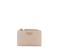 GUESS Geldbörse Laurel II SLG Zip Around Card Case Light Taupe Logo beige