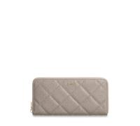 Guess Langbörse Damen Libby SLG Large Zip Around (SWGG) – Kunstleder bedruckt – dunkel taupe