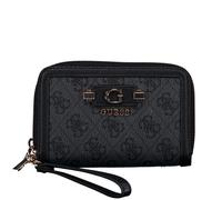 Guess Geldbörse Lindsey 4G-Logo mit Griffschlaufe Coal Damen