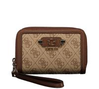 Guess Geldbörse Lindsey 4G-Logo mit Griffschlaufe Latte Damen