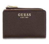 GUESS Geldbörse Melody SLG Zip Around Card Case Brown Dunkelbraun