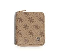 GUESS Milano Zip Around Wallet Beige Brown