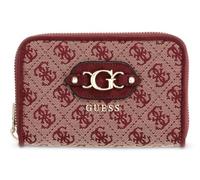 GUESS Samantha SLG Medium Zip Around Wallet Merlot Logo