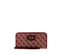GUESS Geldbörse Samantha SLG Zip Around Wallet Merlot Logo weinrot