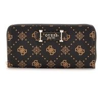 GUESS Geldbörse Silia SLG Large Zip Around Wallet Espresso Logo Dunkelbraun