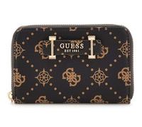 Guess Geldbörse Silia SLG Medium Zip-Around mit Espresso Kekse-Logo Braun Einheitsgröße