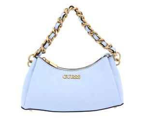 GUESS Geva Three Compartment Shoulder Bag Ice Blue Logo