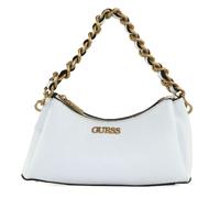 GUESS Geva Three Compartment Shoulder Bag White Logo