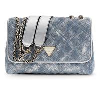 GUESS Giully II 2 Compartment Convertible Flap Metallic Denim