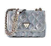 Guess Schultertasche Giully II Mini 2 Fächer Metallic-Denim 16,5 cm Blau Damen