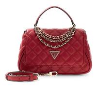 GUESS Giully II Top Handle Flap Bag Dark Cherry