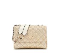 Guess Schultertasche Giully II Two Compound Convertible Flap Bag Polyurethan Damen Gold