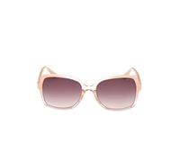 Guess Damen Sonnenbrille GU00100 – 55 mm, quadratisch, polarisiert – ivory