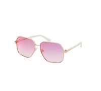 Guess Damen Sonnenbrille - GU00107 - 21Z - 58mm - Gold, Quadratisch, verspiegelt, mirrored
