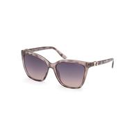Guess Damen GU00191 20B Gläser SONNENBRILLEN Injiziert Grau Rauch Quadratisch Normal