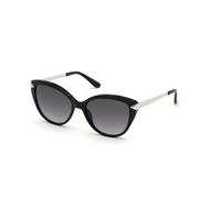 GUESS GU7658 01C Kunststoff Schmetterling / Cat-Eye Schwarz/Schwarz Sonnenbrille, Sunglasses Schwarz/Schwarz Groß