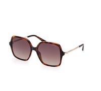 Guess Damen Sonnenbrille - GU7845 - 52F - 57mm - Havana, Quadratisch, polarisiert, polarized
