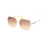 Guess Frau GU7906-H 32f Gläser SONNENBRILLEN Metall Gold Braun Hocken Normal Schattiert
