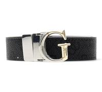 GUESS Gürtel Adjustable & Reversible Pant Belt H25 W85 Coal Logo dunkelgrau kürzbar wendbar