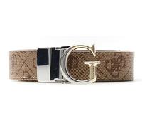 GUESS Gürtel Adjustable & Reversible Pant Belt H25 W85 Latte Logo hellbraun kürzbar wendbar