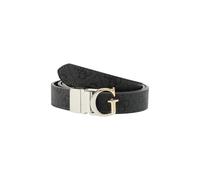 GUESS Gürtel Adjustable & Reversible Pant Belt H25 W95 Coal Logo dunkelgrau kürzbar wendbar