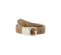 GUESS Gürtel Adjustable & Reversible Pant Belt H25 W95 Latte Logo hellbraun kürzbar wendbar