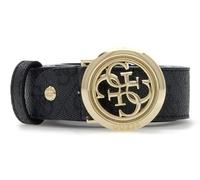 GUESS Gürtel Janie Logo Adjustable Belt H30 W95 Coal Logo dunkelgrau kürzbar