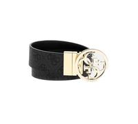 GUESS Gürtel Noelle Nolana Belt W85 Coal Logo dunkelgrau schwarz kürzbar wendbar