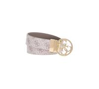 GUESS Gürtel Noelle Nolana Belt W85 Dark Taupe Logo kürzbar wendbar
