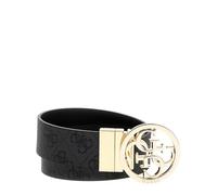GUESS Gürtel Noelle Nolana Belt W95 Coal Logo dunkelgrau schwarz kürzbar wendbar