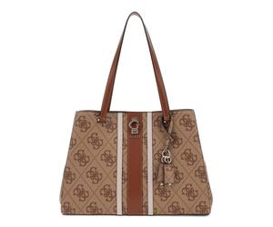 GUESS - Guess Erenia Shopper Damentasche latte logo braun Braun