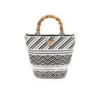 GUESS - Guess Happyland Mini Bag, Handtasche, Umhängetasche, Flechttasche Schwarz-Weiß