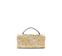 GUESS - Guess Kristen Top Handle Flap, Umhängetasche, Braun-Weiß