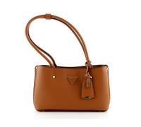 GUESS Schultertasche Meridian Girlfriend – Nieten – Cognac
