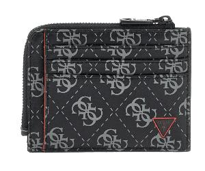 GUESS - Guess Milano Small, Kartenetui, Portemonnaie, Schwarz-Grau