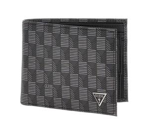 GUESS - Guess Mito Eco, Geldbeutel, Portemonnaie, Schwarz-Grau