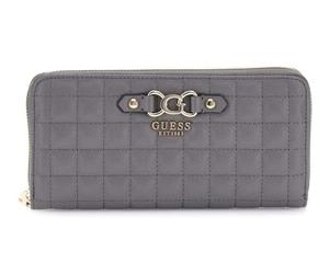 GUESS - Guess NadiraSLG large zip around Geldbörse grau Grau